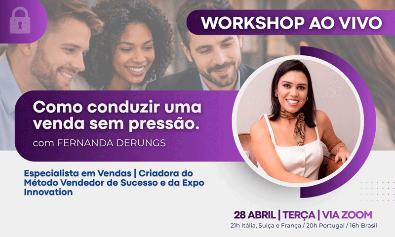 Workshop como conduzir uma venda sem pressão